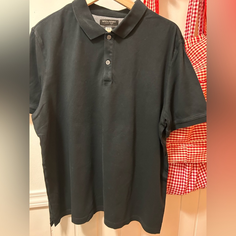 Banana Republic Black Polo Shirt